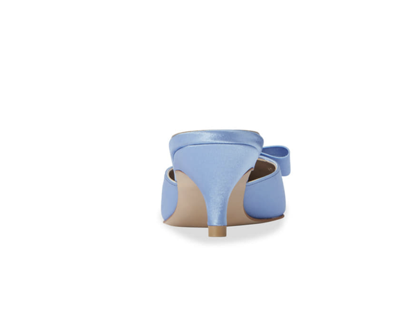Shallot 緞面高級穆勒跟鞋・RS190715(Bluegray)
