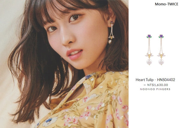 Heart Tulip Earring耳環・HNS04402