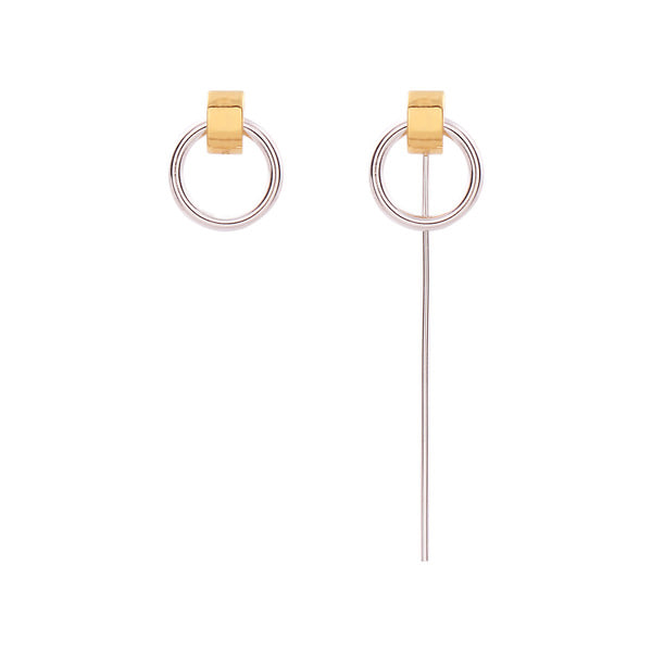 Hoop-Bar Unbal Earring耳環・NHMC3ER08