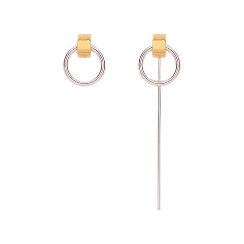 Hoop-Bar Unbal Earring耳環・NHMC3ER08