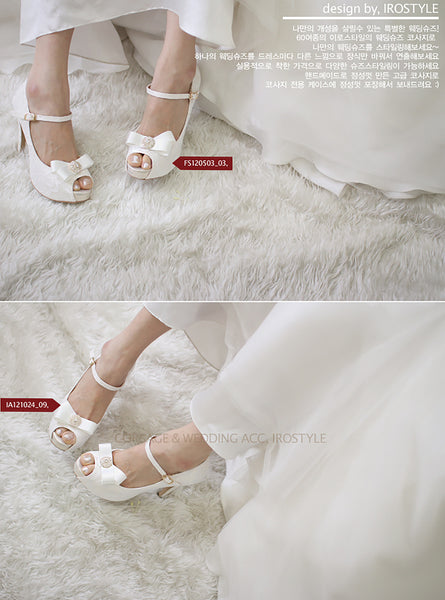 簡約鑽扣蝴蝶結・IA121023(Ivory)