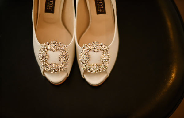 馬諾洛鑲鑽綢緞鞋飾・IA141120(Gold)