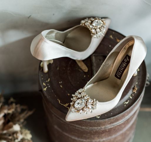 Jolie 施華洛世奇奢華宴會絲綢鞋・RS180518(Beige)