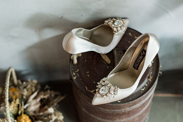 Jolie 施華洛世奇奢華宴會絲綢鞋・RS180518(Beige)