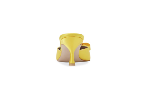 Shallot 緞面高級穆勒跟鞋・RS190715(Yellow)