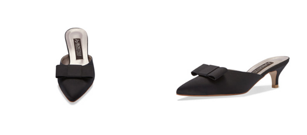 Shallot 緞面高級穆勒跟鞋・RS190715(Black)