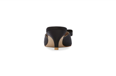 Shallot 緞面高級穆勒跟鞋・RS190715(Black)