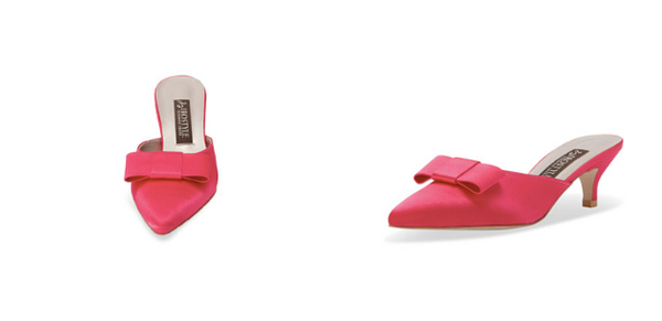 Shallot 緞面高級穆勒跟鞋・RS190715(Pink)