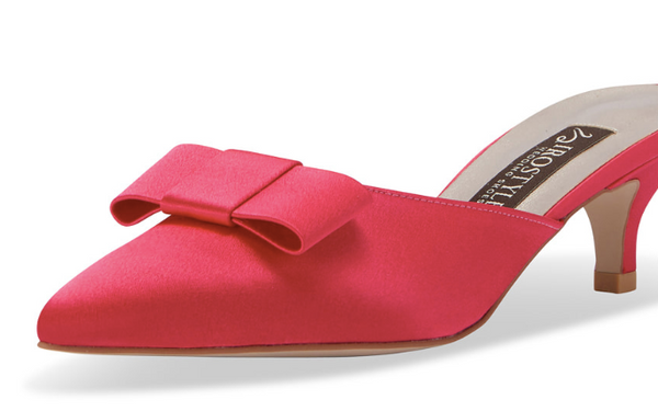 Shallot 緞面高級穆勒跟鞋・RS190715(Pink)