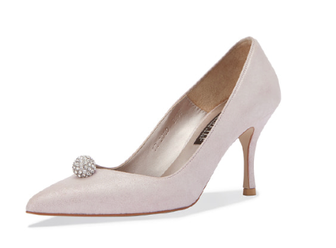 Honey水鑽麂皮高跟鞋・RS190621(Pink)