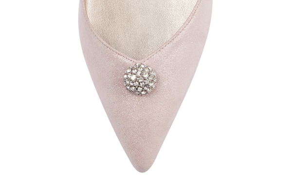 Honey水鑽麂皮高跟鞋・RS190621(Pink)